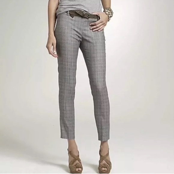 J. Crew Glen Plaid Wool Minnie Pants